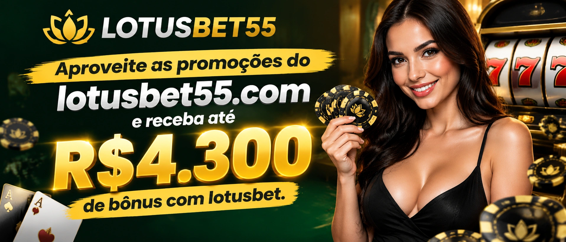 Visual de promoções com foco em recompensas, cashback e VIP na lotusbet
